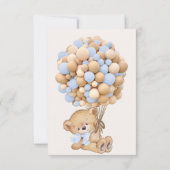 Beer Bedankt Beary Veel Baby shower Kaart (Achterkant)