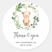 Beer bedankt ronde sticker (Voorkant)