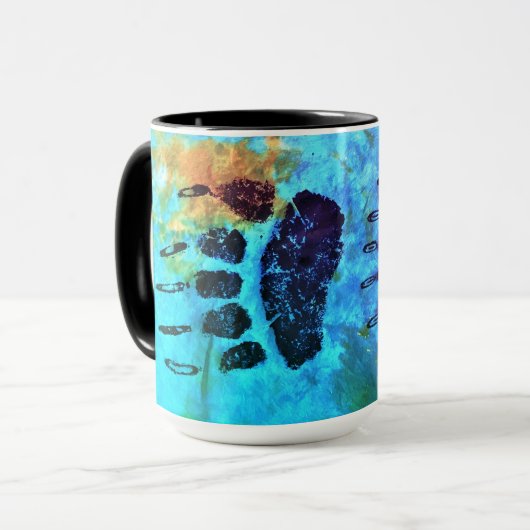 Beer bedeelt blauw - aangepaste hoop, Alaska, Mok (Voorkant links)