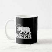 Beer Beer Deer Funny Hunting  Koffiemok (Links)