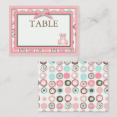 Beer Beer Girl Table Card Flat Mini Plaatskaartje (Voorkant / Achterkant)