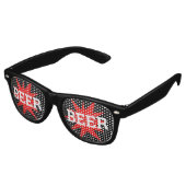 BEER BEER retro Shades / Fun Party Sunbril Zonnebril (Gekanteld)