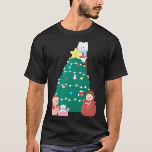 Beer bende met kerst t-shirt (Voorkant)