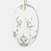 Beer Beren Bruin Dier Bos Bosgrond Boom blad Keramisch Ornament (Links)