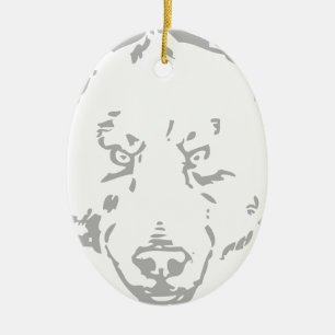 Beer Beren Bruin Dier Bos Bosgrond Boom blad Keramisch Ornament