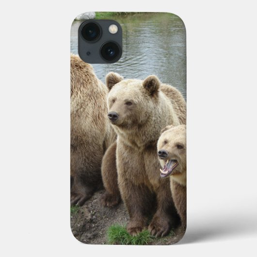 Beer beren dier aangepast personaliseren jubilea Case-Mate iPhone case (Achterkant)