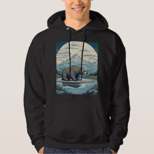 Beer, Bergen, Meer, Volle Maan Ai Art Hoodie