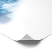 Beer Beurs Waterverf Art Chicago Skycape Poster (Hoek)