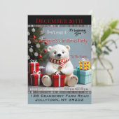 Beer bewaken Gifts Jaarlijks Kerstfeest Kaart (Staand voorkant)