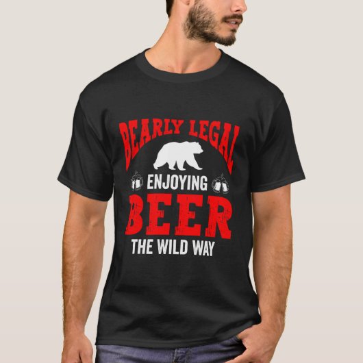 Beer Bierbier Dier Drink Alcohol T-shirt (Voorkant)