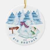 Beer Big Brother kerstversiering Keramisch Ornament (Voorkant)