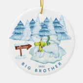 Beer Big Brother kerstversiering Keramisch Ornament (Voorkant)