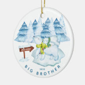 Beer Big Brother kerstversiering Keramisch Ornament (Links)