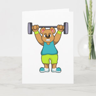 Beer bij Bodybuilding met Hanteer Kaart