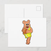 Beer bij de Basketball Sports Briefkaart (Voorkant / Achterkant)