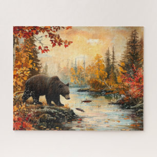  Beer bij de Creek Autumn Foliage 16x20 Legpuzzel