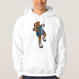 Beer bij Handbalspeler met handbal Hoodie