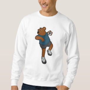 Beer bij Handbalspeler met handbal Trui