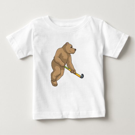 Beer bij Hockey met Hockey bat (Voorkant)