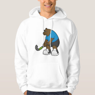 Beer bij Hockey met Hockey stick Hoodie