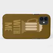 Beer bij me iPhone case (Achterkant (horizontaal))