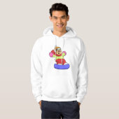 Beer bij Snowboarding met Snowboard Hoodie (Voorkant volledig)