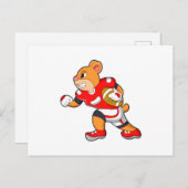 Beer bij Voetbal Sporten Briefkaart (Voorkant / Achterkant)