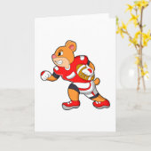 Beer bij Voetbalsporten Kaart (Gele Bloem)