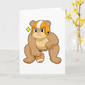 Beer bij Voetbalsporten Kaart (Gele Bloem)