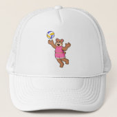 Beer bij volleybalsport trucker pet (Voorkant)