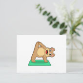 Beer bij Yoga Fitness Briefkaart (Staand voorkant)
