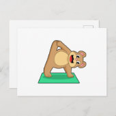 Beer bij Yoga Fitness Briefkaart (Voorkant / Achterkant)