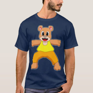 Beer bij Yoga in permanent T-shirt
