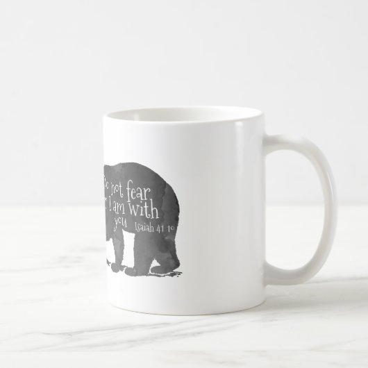 Beer Bijbel Verse 41-10 Isaiah Niet bang Koffiemok (Rechts)