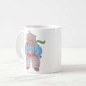 Beer, bijen en cappuccino koffiemok (Voorkant links)