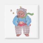 Beer, bijen en cappuccino magneet (Voorkant)