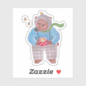 Beer, bijen en cappuccino sticker (Vel)