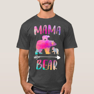 Beer bijpassende gezinsoutfits, grappige mama beer t-shirt