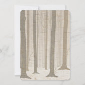 Beer Birch Baby shower Invitation Kaart (Achterkant)