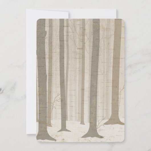 Beer Birch Eerste 1e Verjaardagsuitnodiging Kaart (Achterkant)