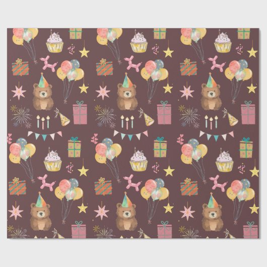 Beer Birthday Cadeaupapier (Vlak)