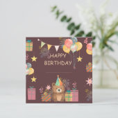 Beer Birthday Kaart (Staand voorkant)