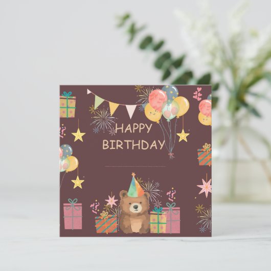 Beer Birthday Kaart (Staand voorkant)