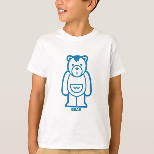 Beer (Blauw) T-shirt (Voorkant)