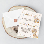 Beer Blauwe Boeken voor Baby & Luier Raffle Informatiekaartje