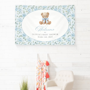 Beer, Blauwe Strik, Blauwe Bloemen, Welkom bij de Spandoek