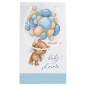 Beer Blue Balloons Baby shower Gift Bag Klein Cadeauzakje (Achterkant)