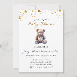 Beer Blue Bow Stropdas Baby shower Het is een jong Kaart