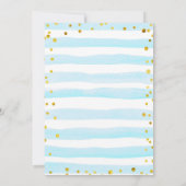 Beer Blue Cloud Baby shower Invitation Kaart (Achterkant)