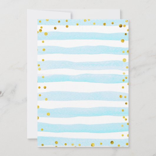 Beer Blue Cloud Baby shower Invitation Kaart (Achterkant)